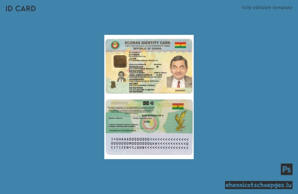Ghana ID Beispielvorschau